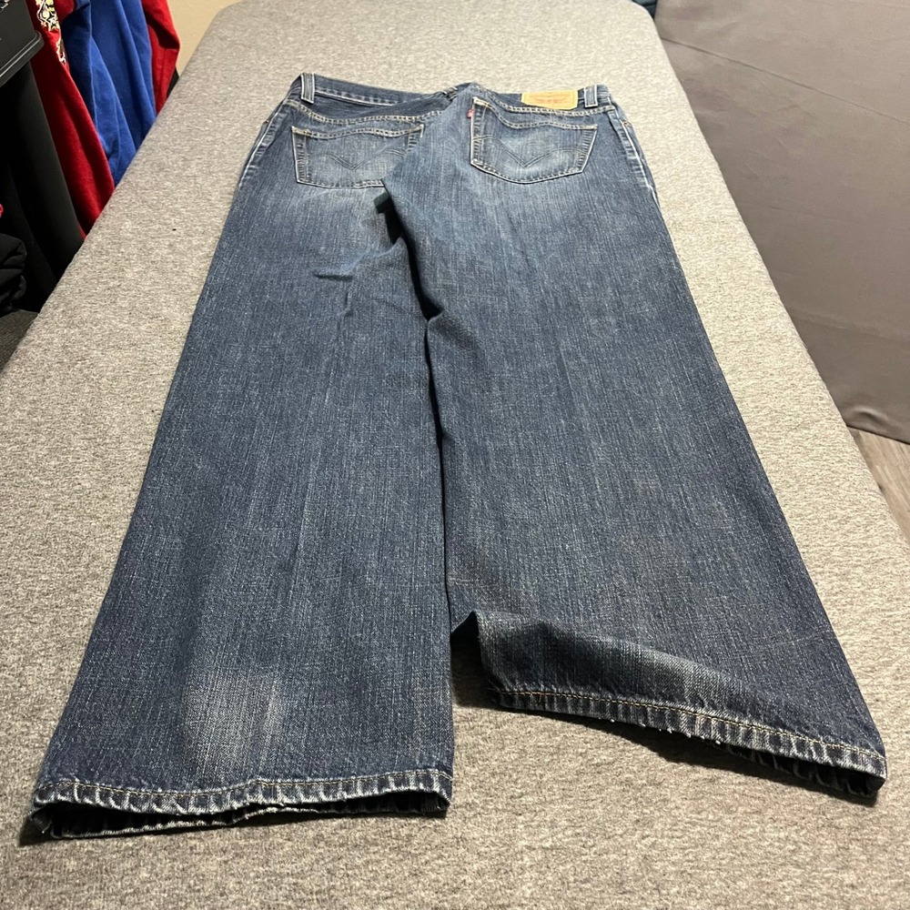 Levis 559 Relaxed Straight Jeans Mens 36x32 Blue Denim Medium Wash 559-0234